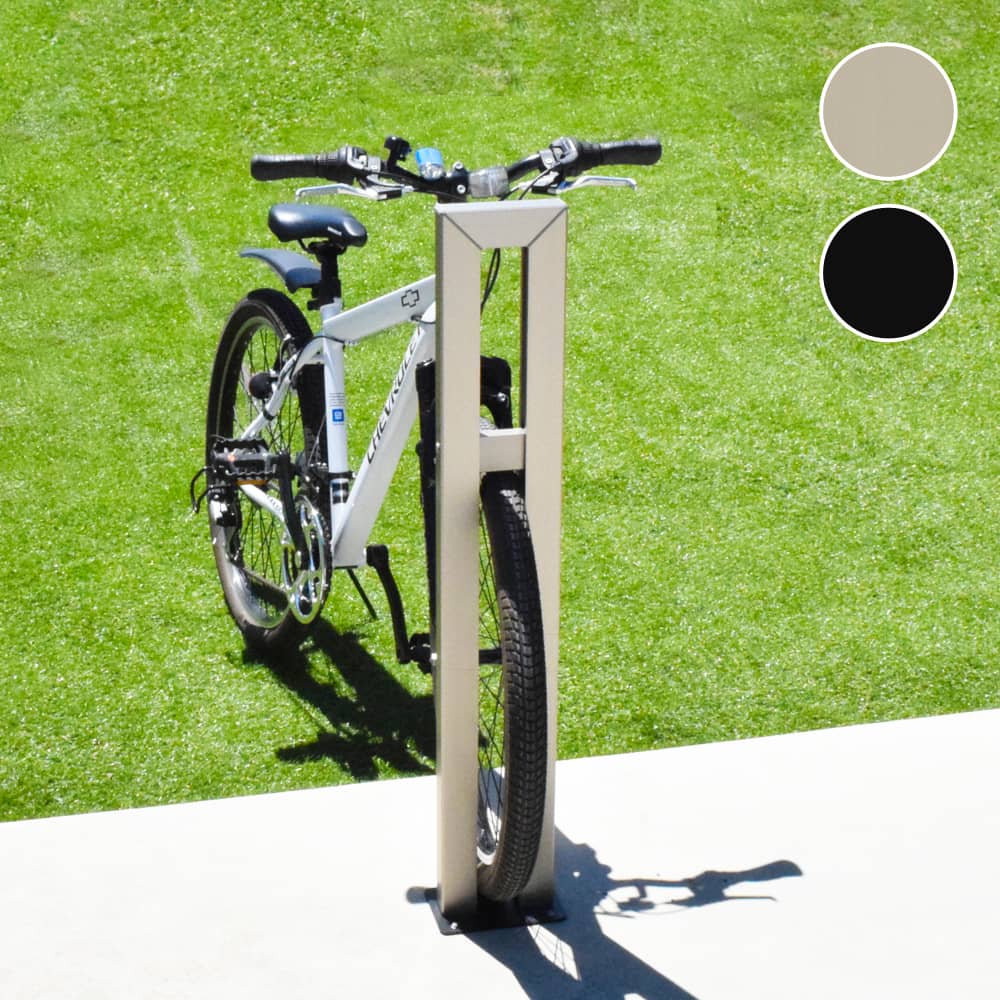 サイクルスタンドS01型｜簡単設置の自転車スタンドで自転車が倒れない！盗難防止にも！ | ゲートファクトリー｜敷地や駐 車場に侵入されたり、通り抜けでお困りの方におすすめの商品があります。